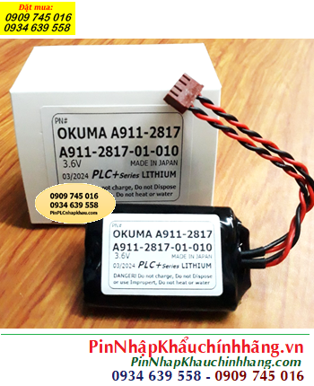 Okuma A911-2817-01-010, Pin nuôi nguồn PLC Okuma A911-2817-01-010 chính hãng, Xuất xứ NHẬT